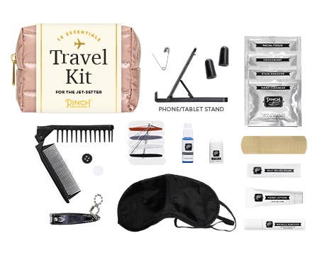 Emergency Travel Kit | Puffer Pouch with All Your Travel Essentials Inside