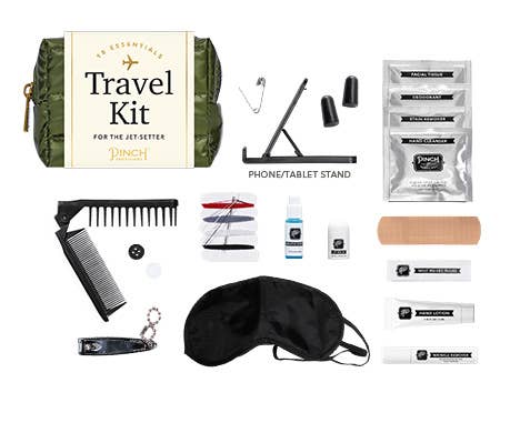 Emergency Travel Kit | Puffer Pouch with All Your Travel Essentials Inside