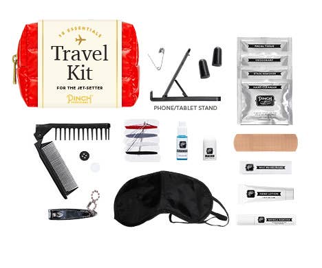 Emergency Travel Kit | Puffer Pouch with All Your Travel Essentials Inside