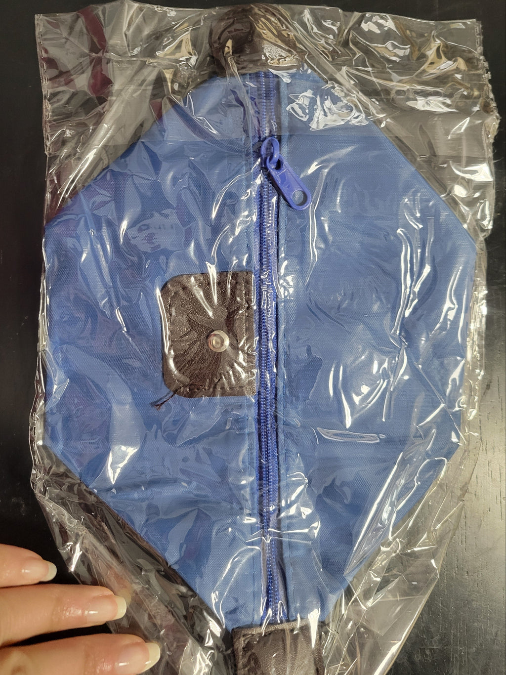 Dark Blue Waterproof Makeup Bag