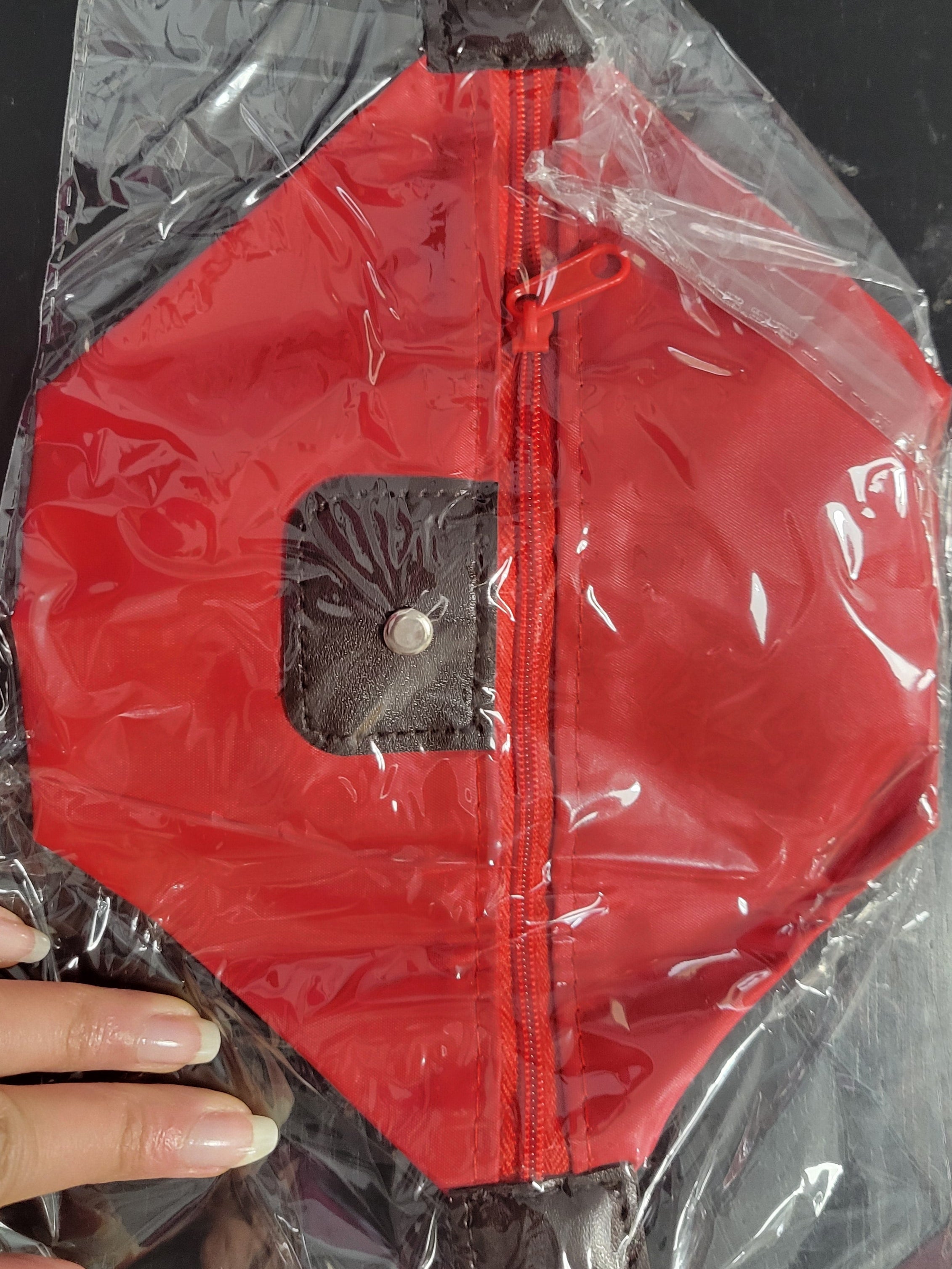 Red Waterproof Makeup Bag