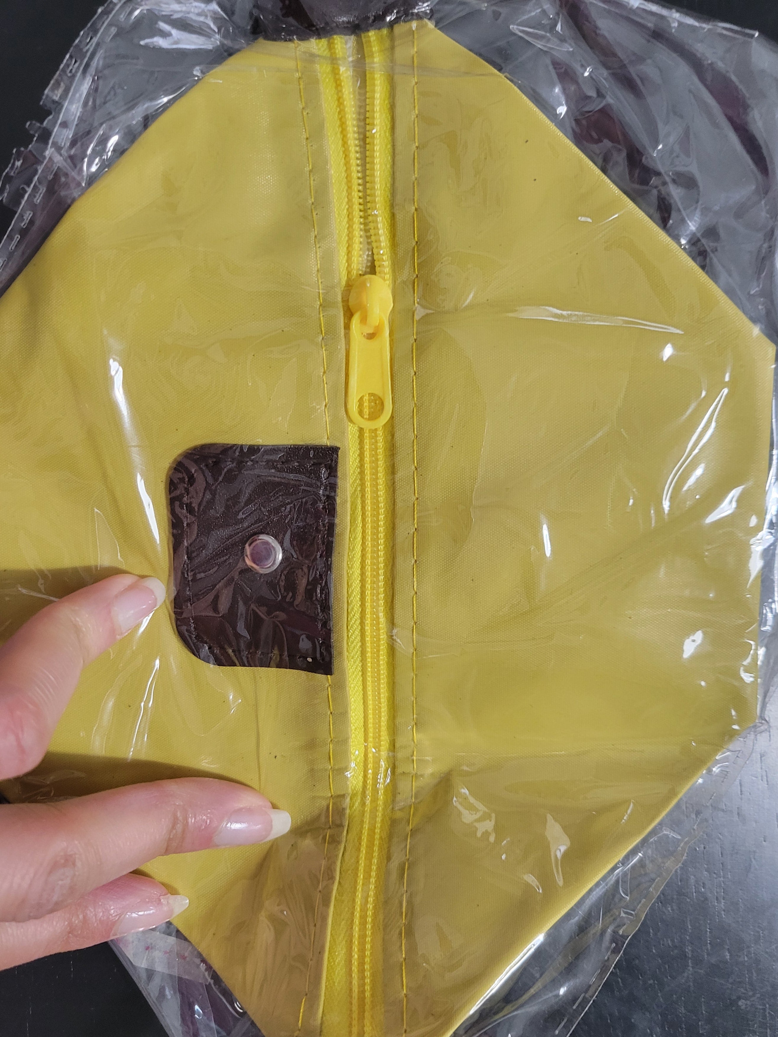 Yellow Waterproof makeup bag