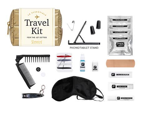 Emergency Travel Kit | Puffer Pouch with All Your Travel Essentials Inside